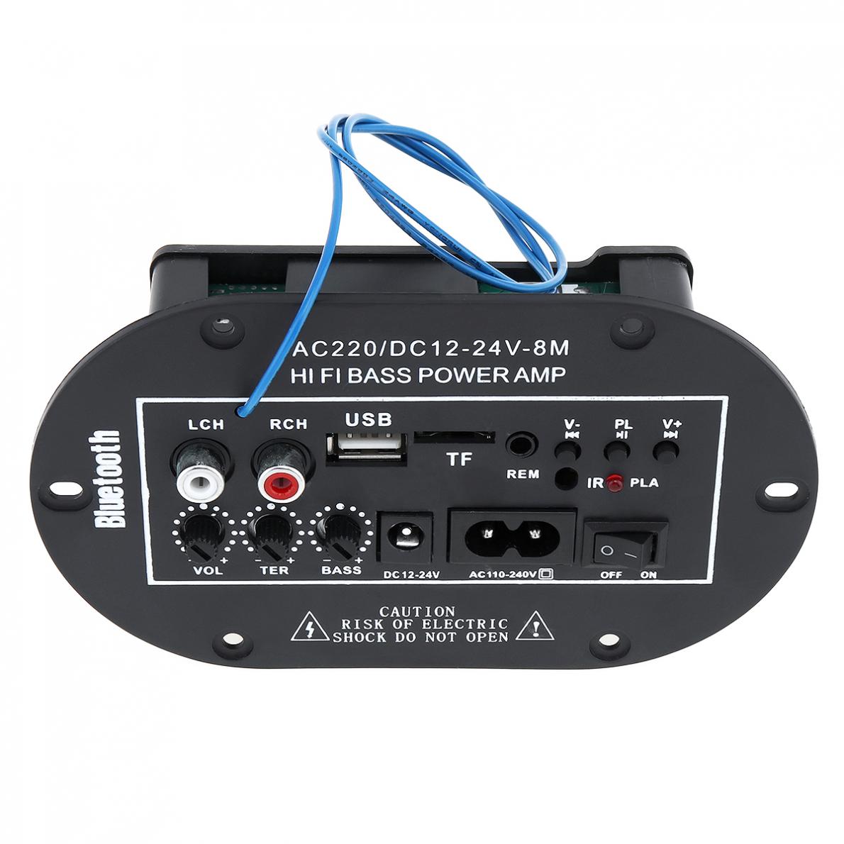 8/'/' Car Bluetooth HiFi AMP Stereo Amplifier FM Radio SD USB TF MP3 Player Remote